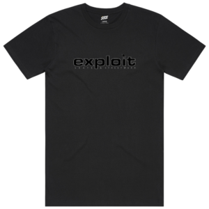 Exploit Skateboarding Logo Black