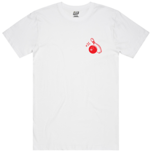 335 Skate Supply Tee Bowling White